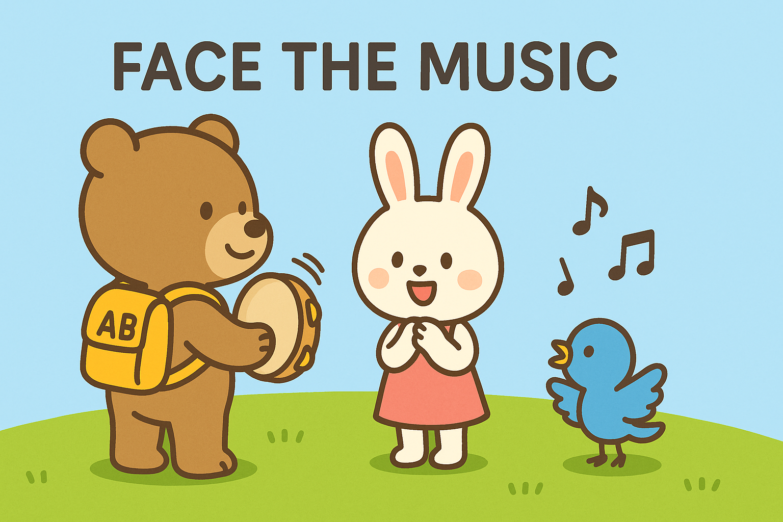 音楽を演奏しているぜすと君達