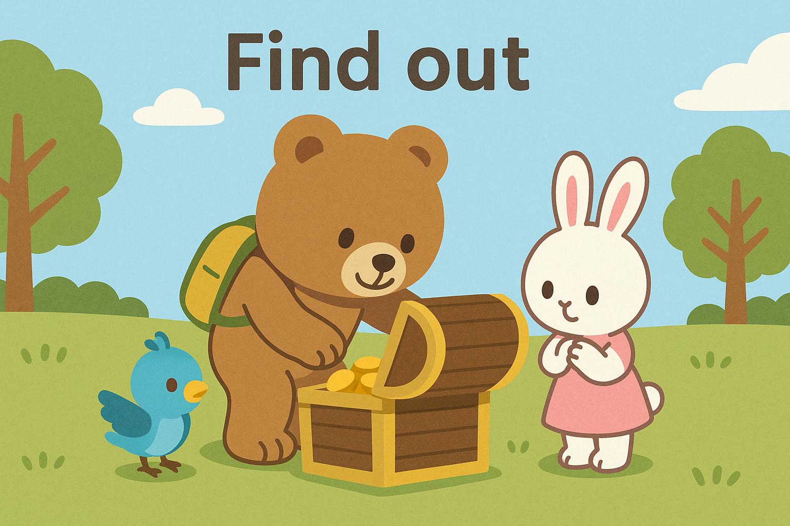 宝箱を開けるぜすと君