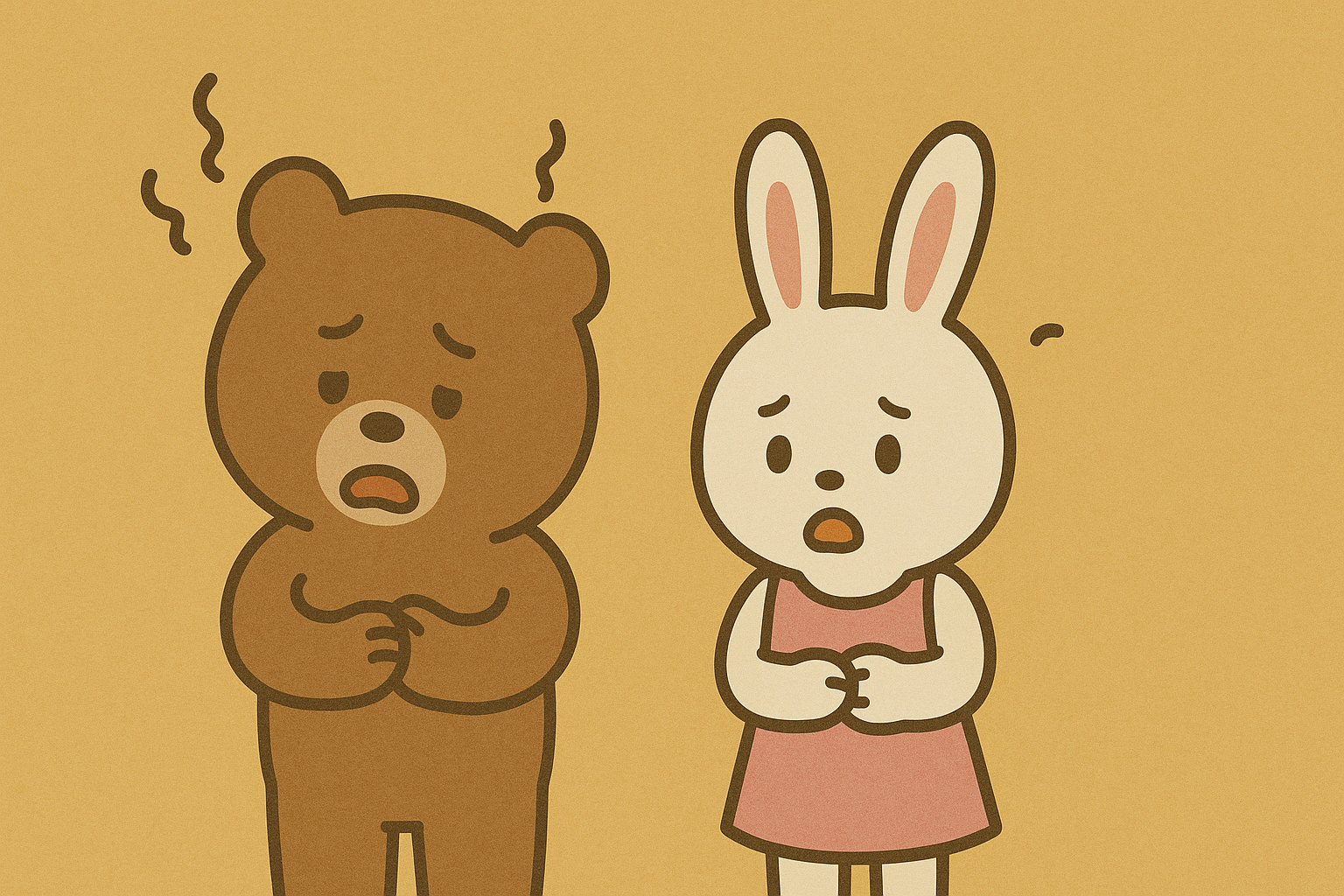 お腹が減っている様子