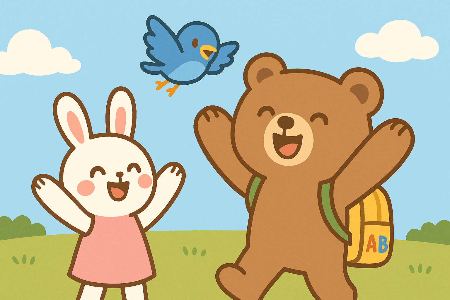 とても喜んでいる様子